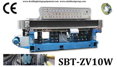 中国 10の紡錘のデジタル表示装置およびPLC制御を用いる直線的ガラス エッジング機械 サプライヤー